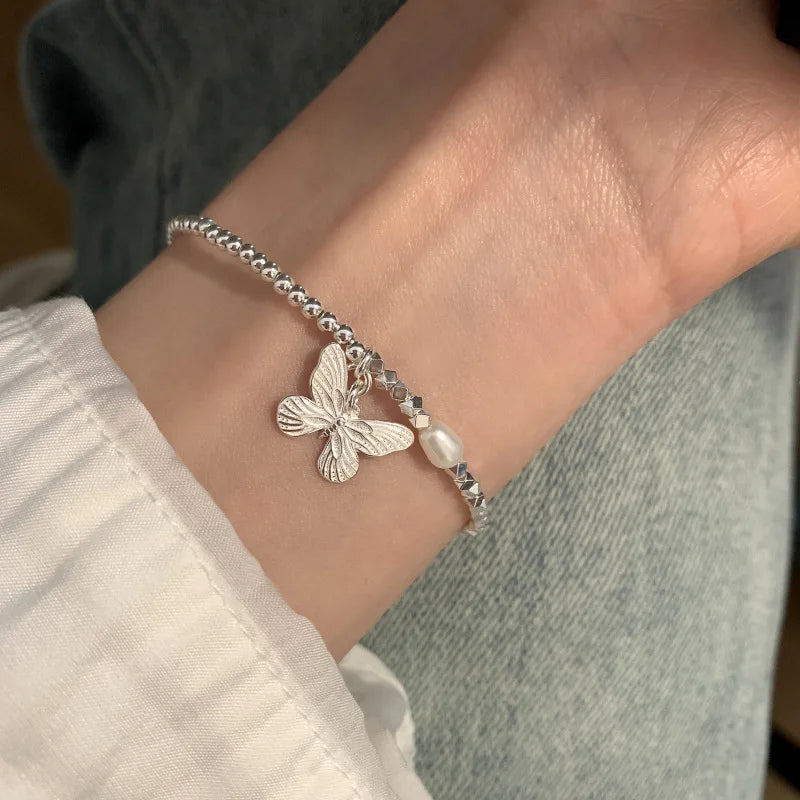 925 Sterling Silver Chain Bracelet – Trendy & Adjustable