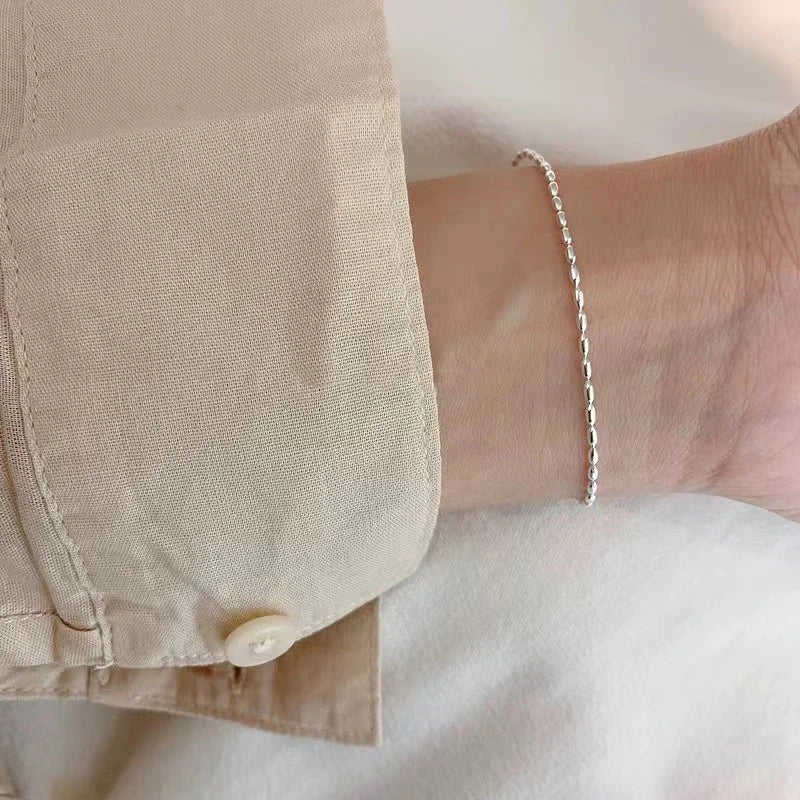 925 Sterling Silver Bead Bracelet