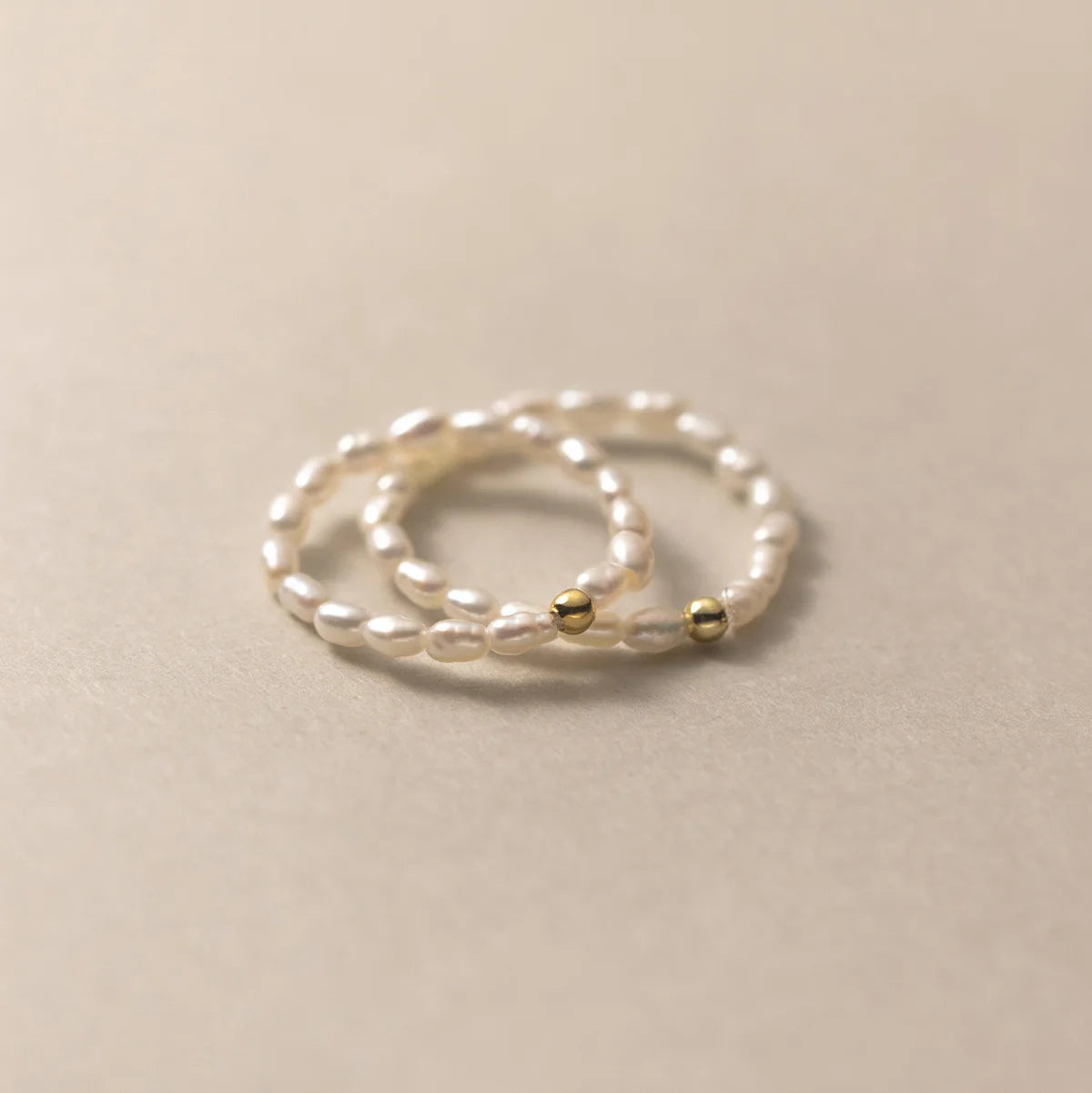 Natural Freshwater Pearls Elastic Ring