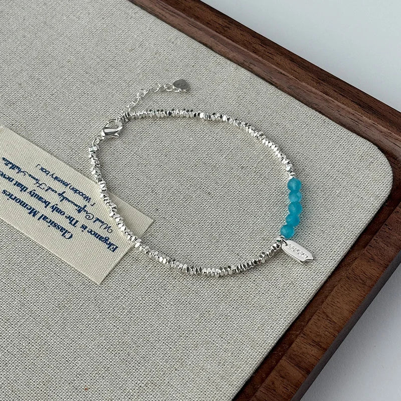 925 Sterling Silver Chain Bracelet – Trendy & Adjustable