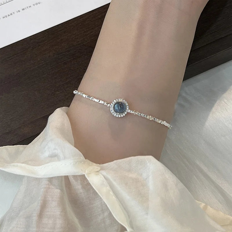 925 Sterling Silver Chain Bracelet – Trendy & Adjustable