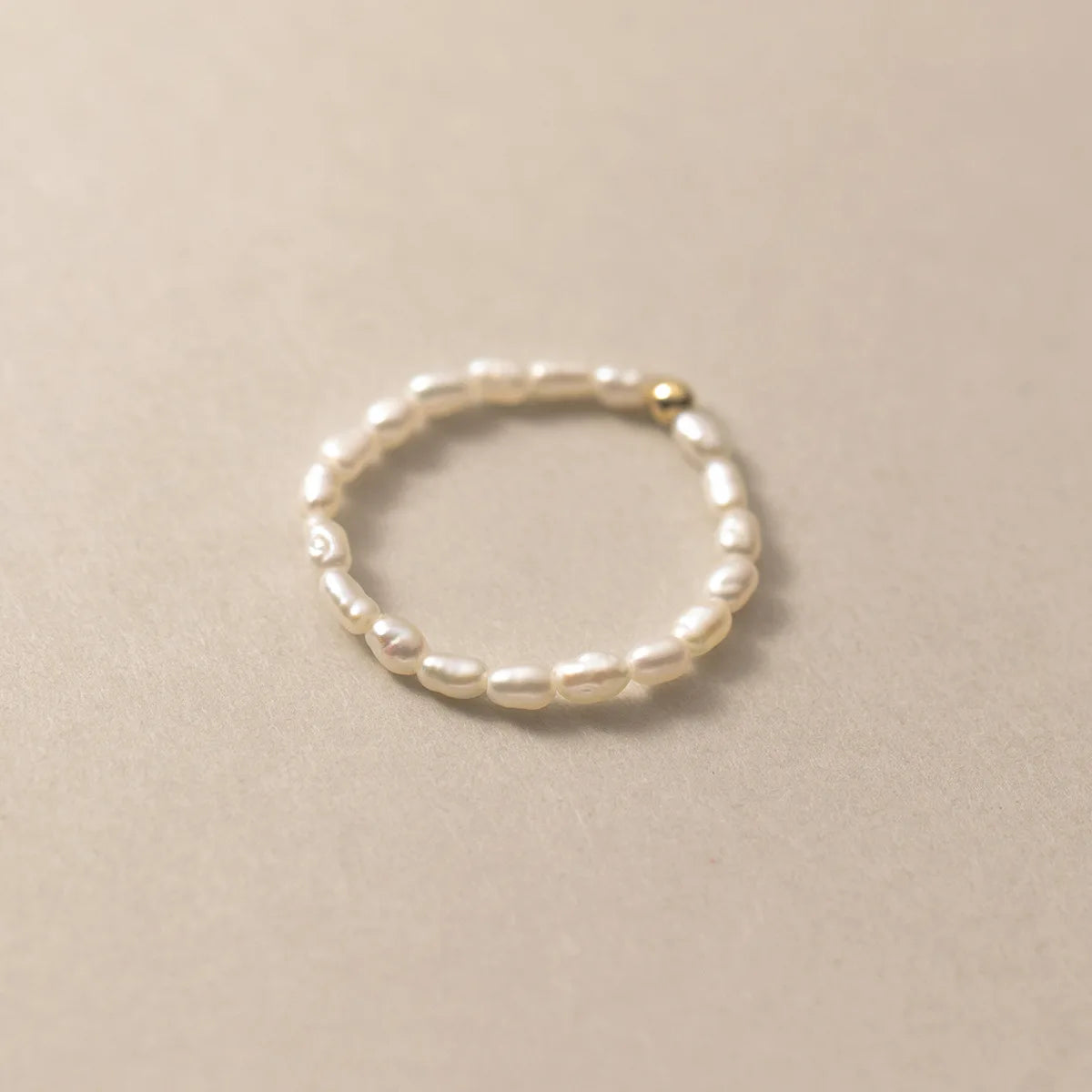 Natural Freshwater Pearls Elastic Ring