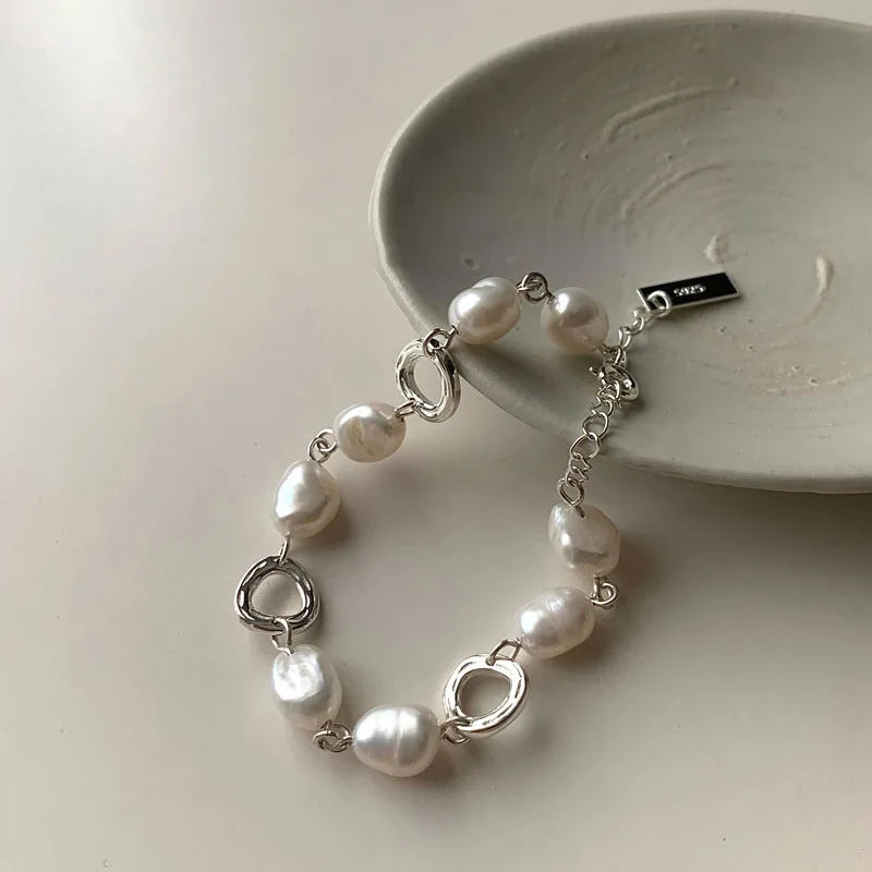 925 Sterling Silver Chain Bracelet – Trendy & Adjustable
