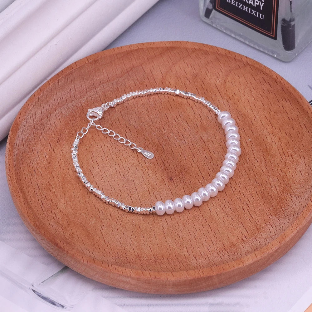 925 Sterling Silver Chain Bracelet – Trendy & Adjustable