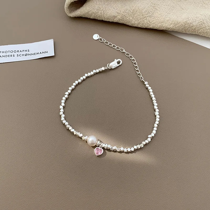 925 Sterling Silver Chain Bracelet – Trendy & Adjustable
