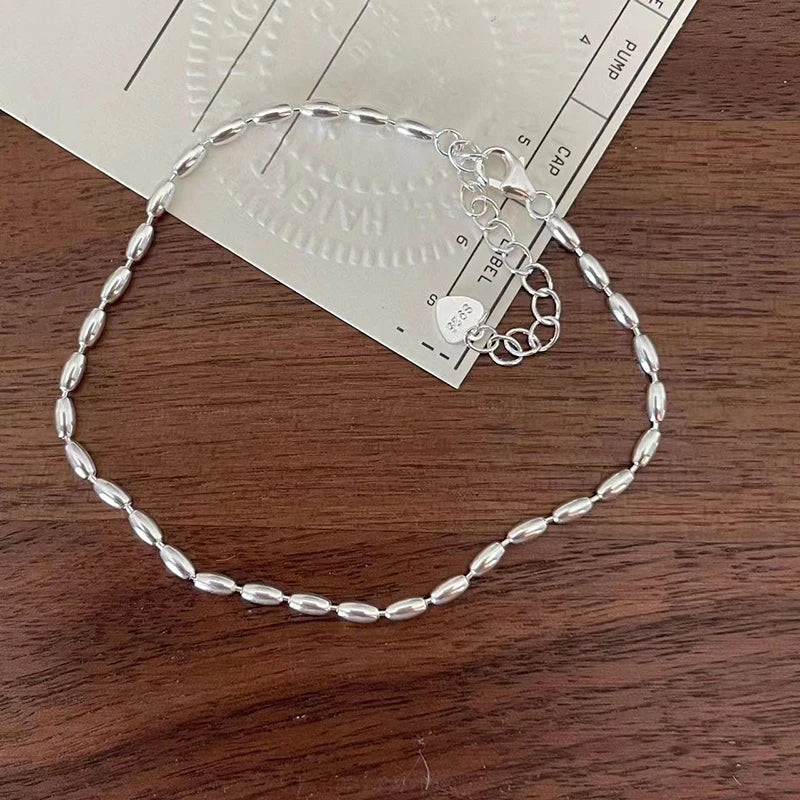 925 Sterling Silver Bead Bracelet