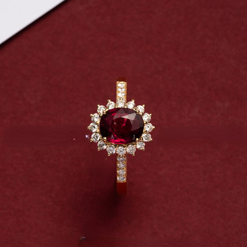 Trumium 925 Silver Vintage Gemstone Ring