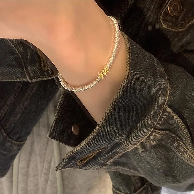 925 Sterling Silver Chain Bracelet – Trendy & Adjustable