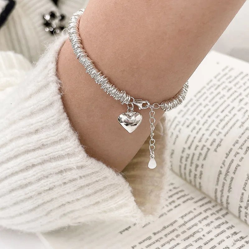 925 Sterling Silver Chain Bracelet – Trendy & Adjustable