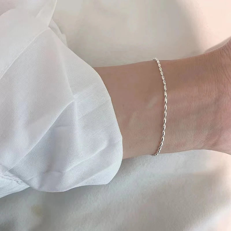 925 Sterling Silver Bead Bracelet