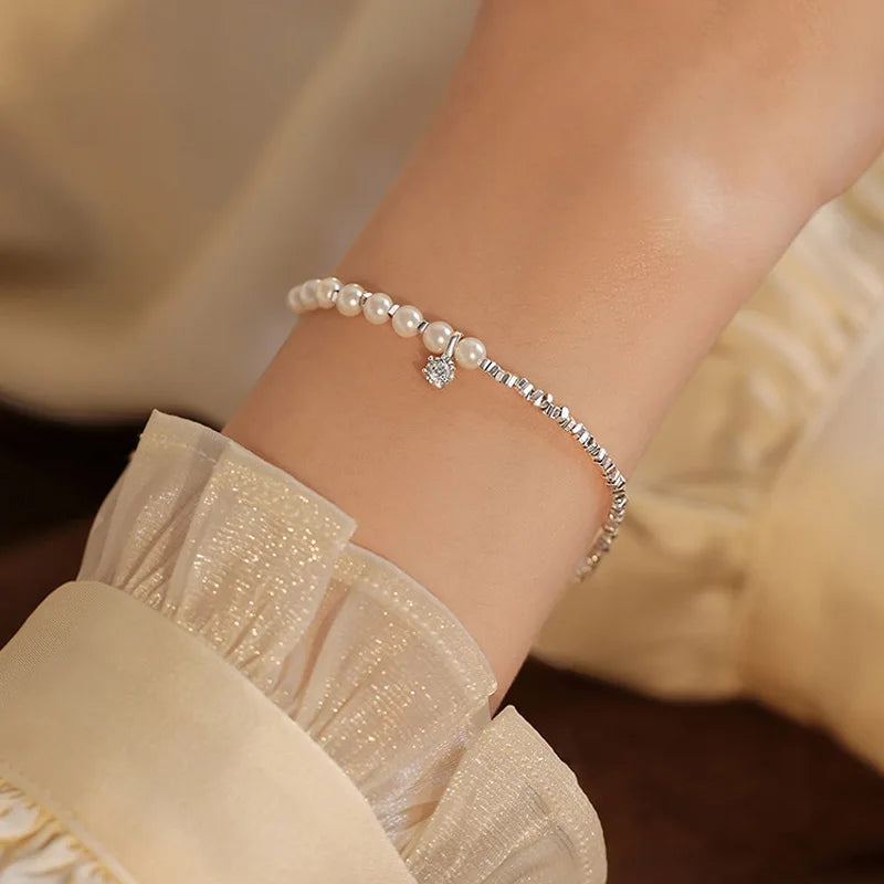 925 Sterling Silver Chain Bracelet – Trendy & Adjustable