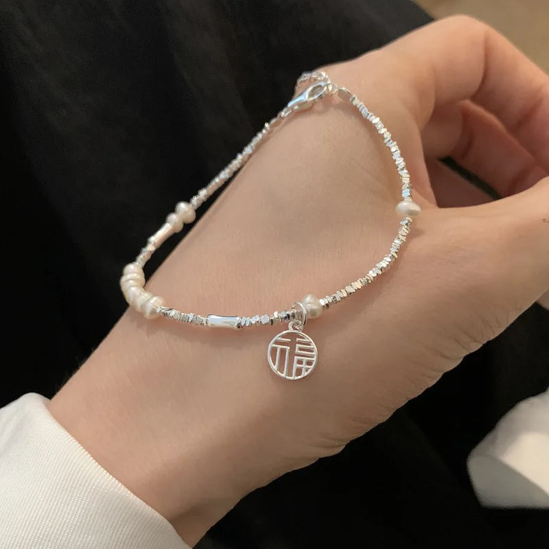 925 Sterling Silver Chain Bracelet – Trendy & Adjustable