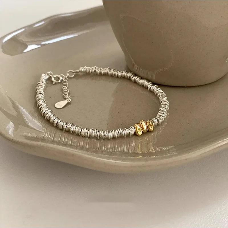 925 Sterling Silver Chain Bracelet – Trendy & Adjustable