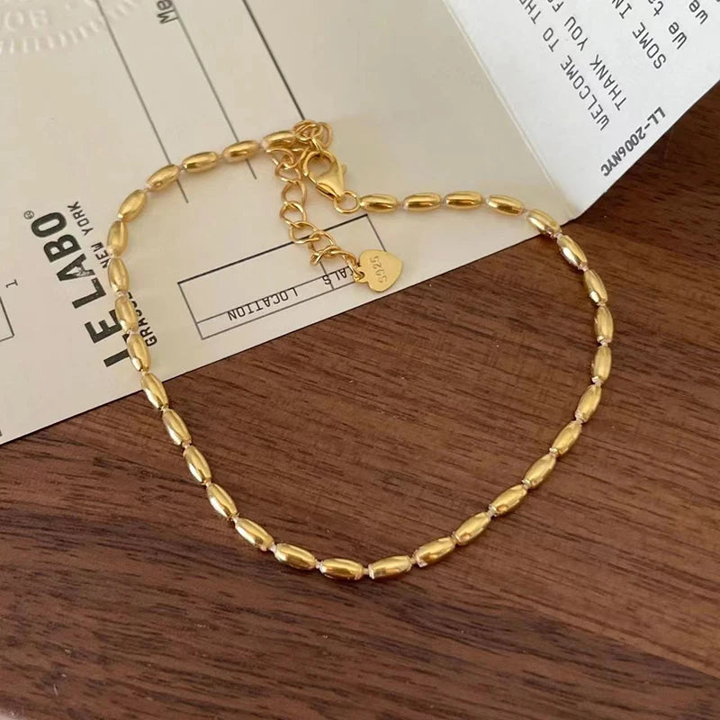 925 Sterling Silver Bead Bracelet