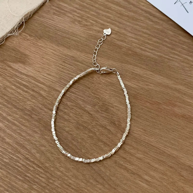 925 Sterling Silver Chain Bracelet – Trendy & Adjustable