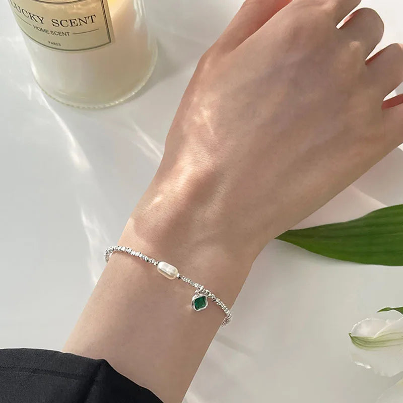 925 Sterling Silver Chain Bracelet – Trendy & Adjustable