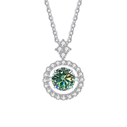 Vintage Moissanite Flower Necklace