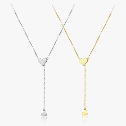 Del, check out this elegant silver heart pendant necklace with a shimmering zircon center on a sleek 65cm snake chain!