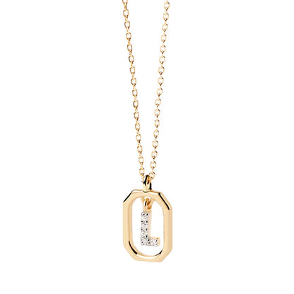 New 925 Sterling Silver Alphabet Necklace Initial Choker A-Z Letters Collarbone Chain
