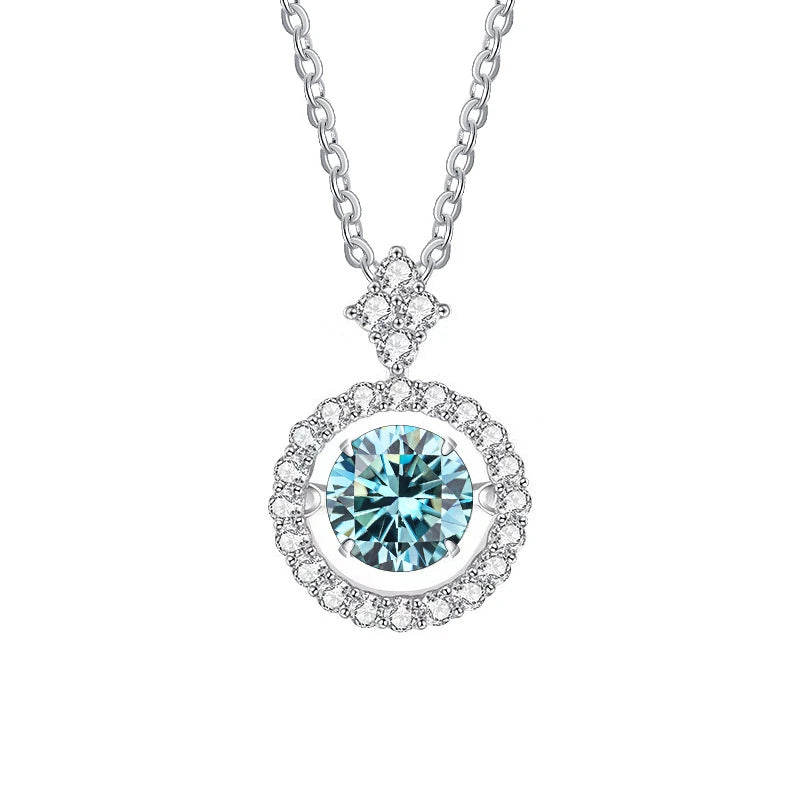 Vintage Moissanite Flower Necklace