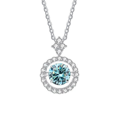 Vintage Moissanite Flower Necklace