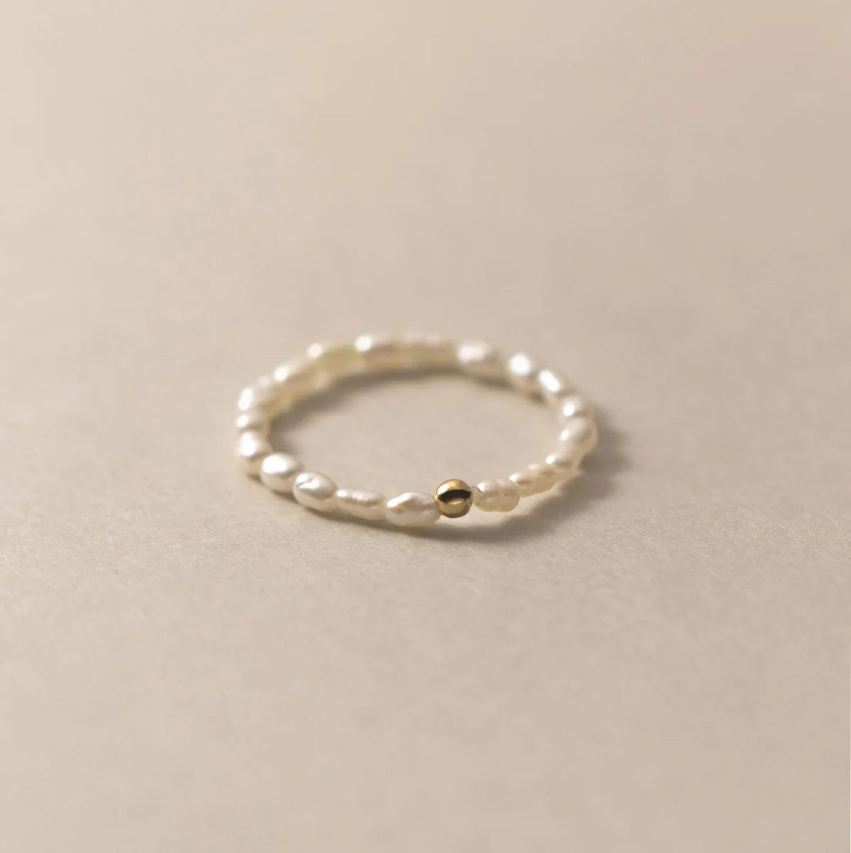 Natural Freshwater Pearls Elastic Ring