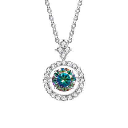 Vintage Moissanite Flower Necklace