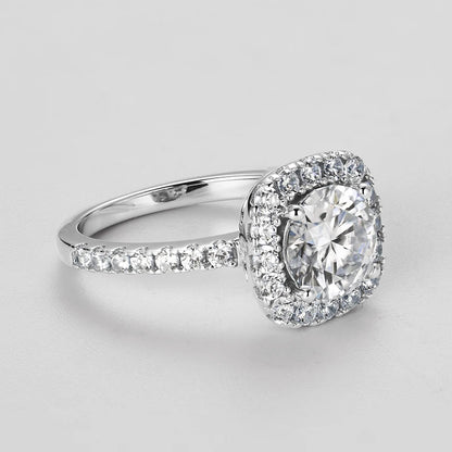 2CT Moissanite Engagement Ring