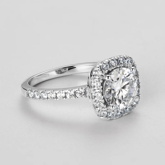 2CT Moissanite Engagement Ring