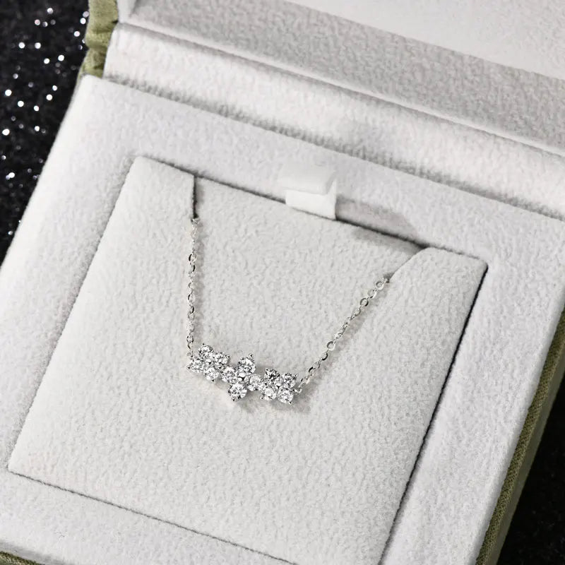 Lucky Clover Moissanite Pendant Necklace