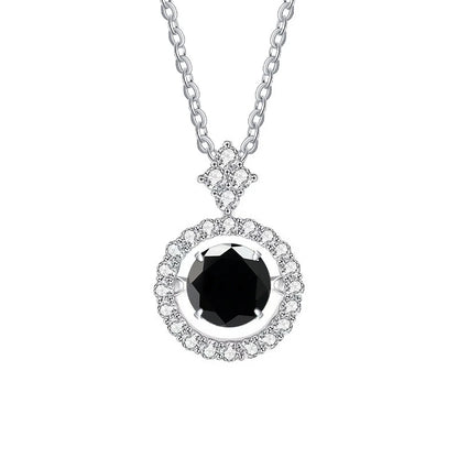 Vintage Moissanite Flower Necklace