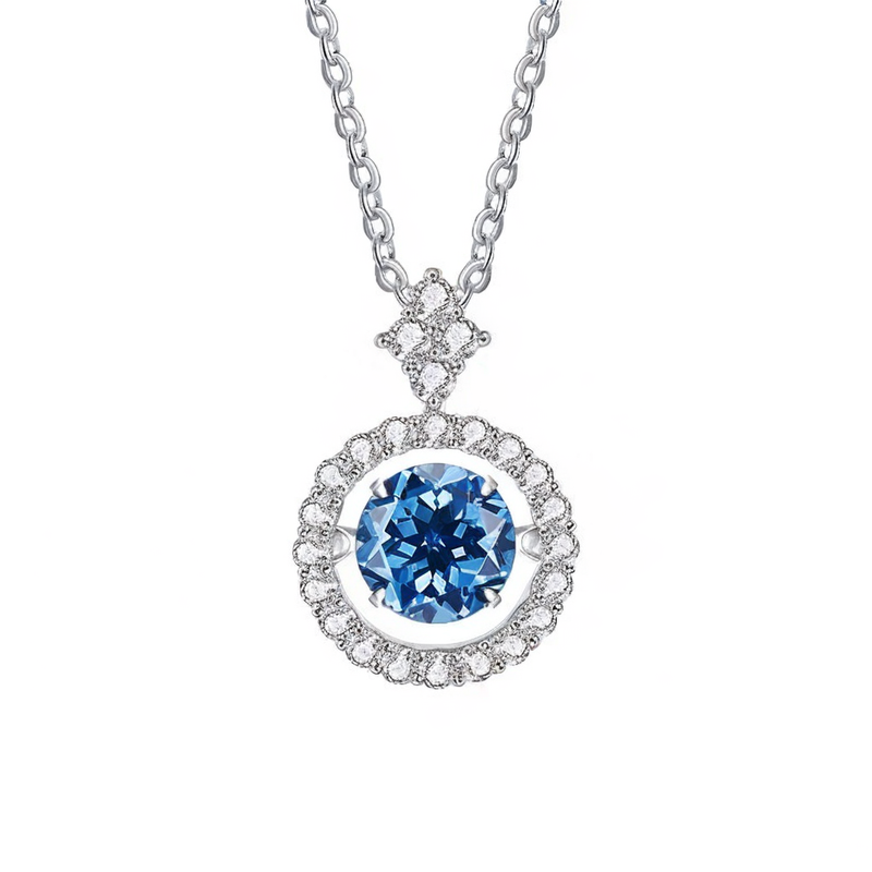 Vintage Moissanite Flower Necklace