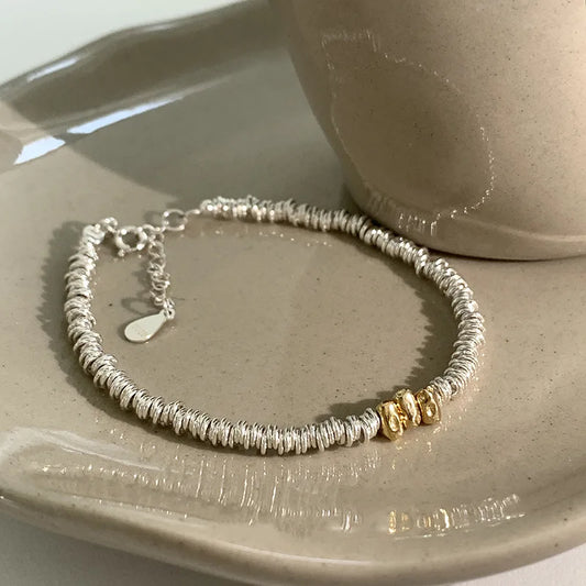 925 Sterling Silver Chain Bracelet – Trendy & Adjustable