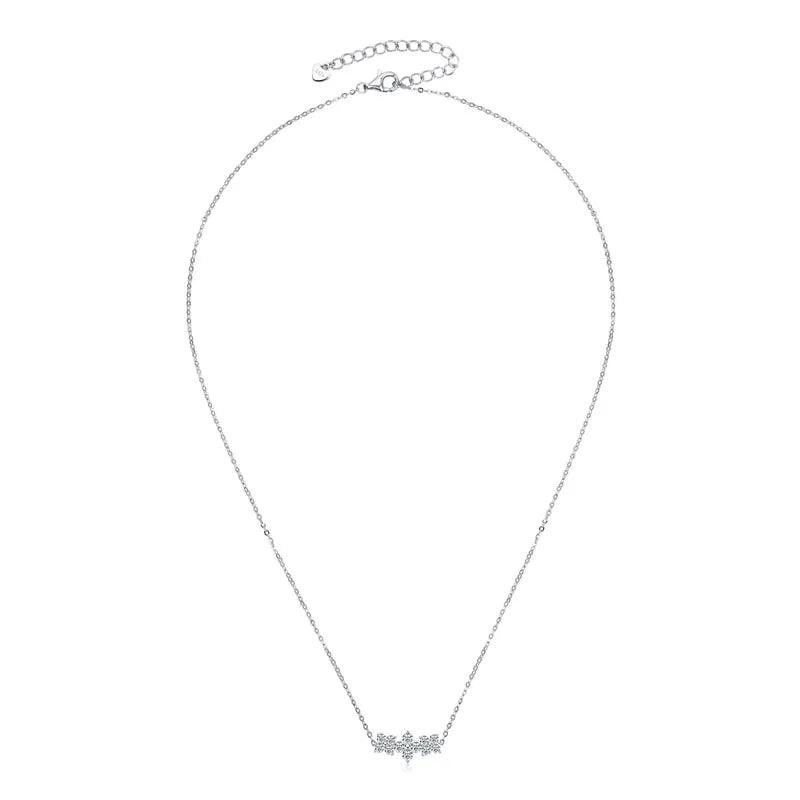 Lucky Clover Moissanite Pendant Necklace