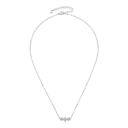 Lucky Clover Moissanite Pendant Necklace