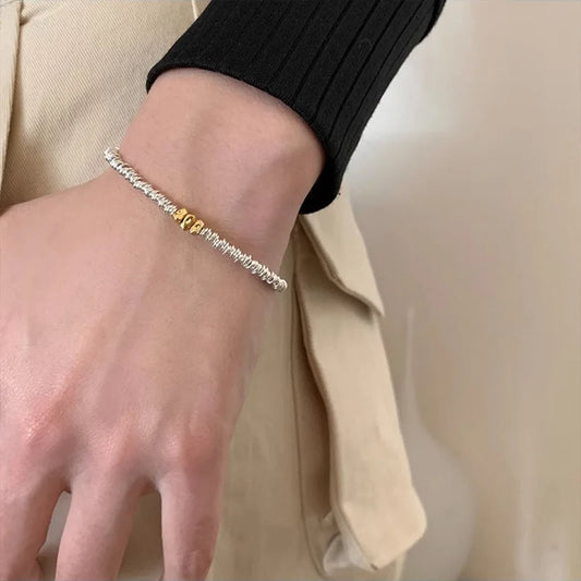 925 Sterling Silver Chain Bracelet – Trendy & Adjustable