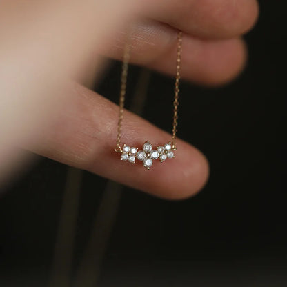 Lucky Clover Moissanite Pendant Necklace