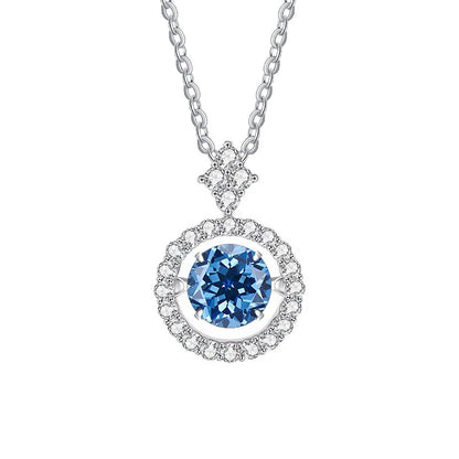 Vintage Moissanite Flower Necklace