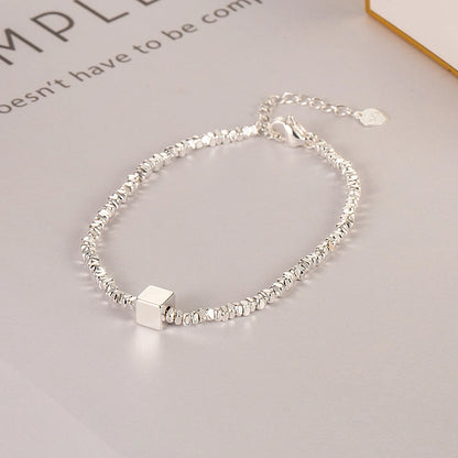 925 Sterling Silver Chain Bracelet – Trendy & Adjustable