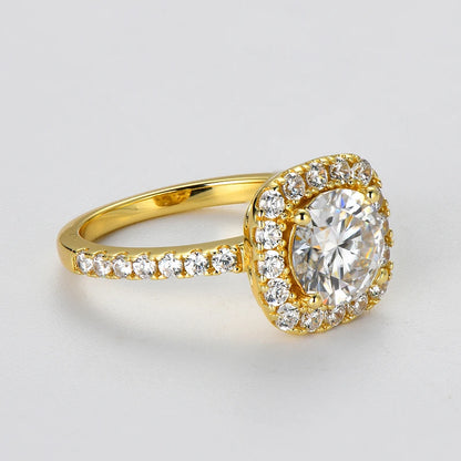 2CT Moissanite Engagement Ring