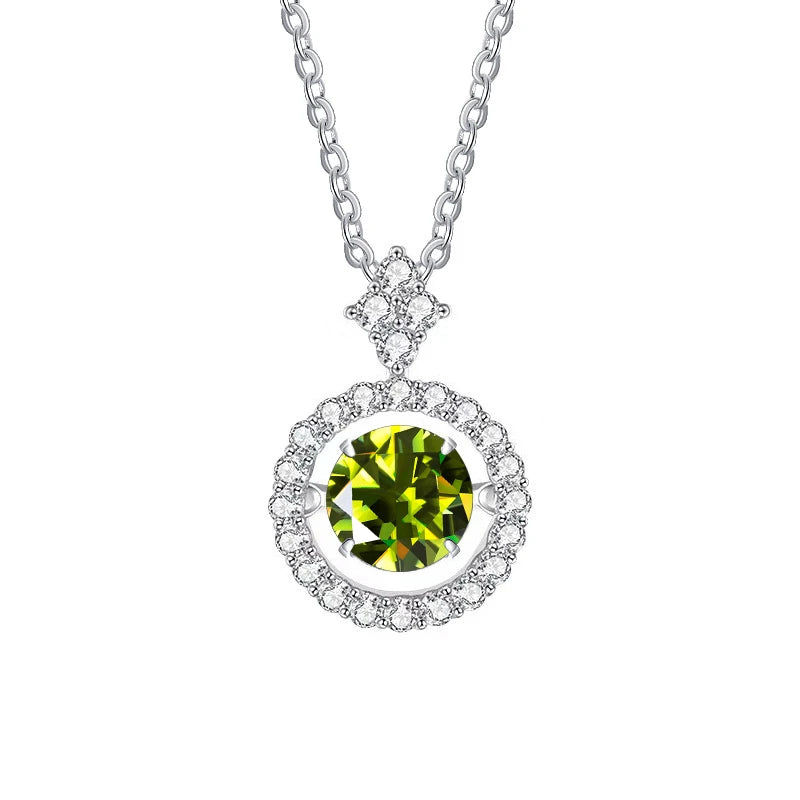Vintage Moissanite Flower Necklace