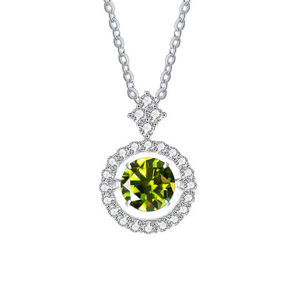 Vintage Moissanite Flower Necklace